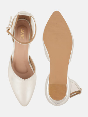 LAVIE Women Heels(Silver , 3)