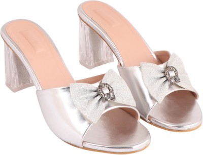 Chahaa Women Wedges(Silver , 9)