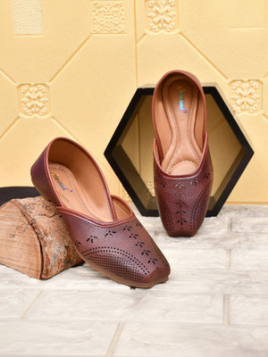 DUOSOFT |Premium Look|Non Slip Lightweight|Bellies for Women|Dailywear|Bellies Shoes| Women Bellies(Brown , 6)