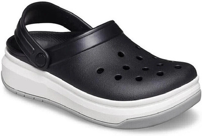 Souk CLASSIC CLOGS Men Sandals(Black, White , 10)