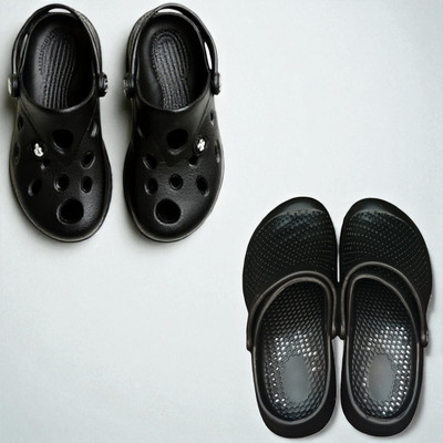 Monrav Men Clogs(Black, Black , 7)