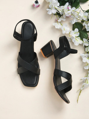 faishstar Women Heels(Black , 5)