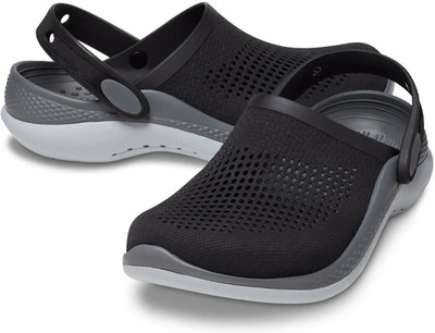 Souk CLASSIC CLOGS Men Clogs(Black, Grey , 8)