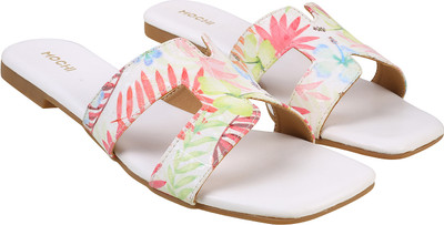MOCHI Women Flats(White , 4)