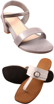 Goraiya Women Flats(Purple, Tan , 9)