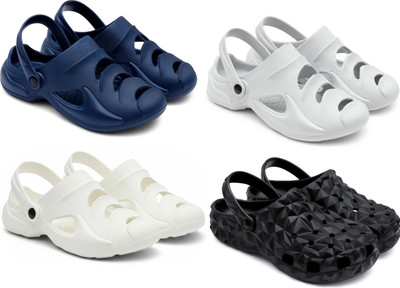 Golf Men Clogs(Blue, Grey, White, Black , 7)