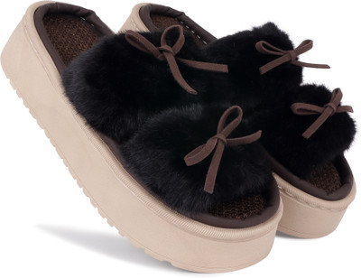 Cassiey Women Slippers(Black , 3)