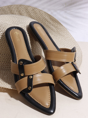 Divastri Women Flats(Tan , 7)