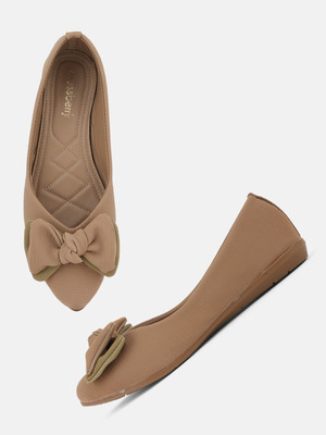 Dressberry Bellies For Women(Beige , 8)