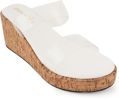 Dressberry Women Heels(White , 6)