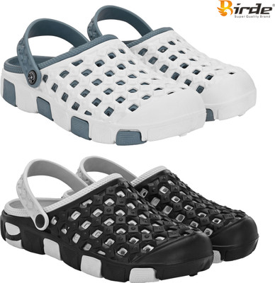 Birde Men Sandals(Grey, Black , 8)