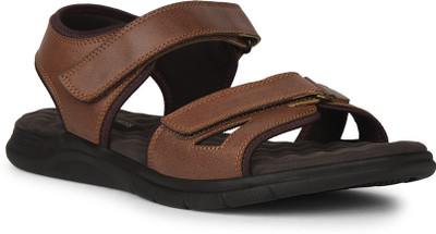 Bata Men Sandals(Brown, Black , 10)