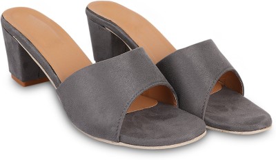 MESHVA Women Heels(Grey , 7)