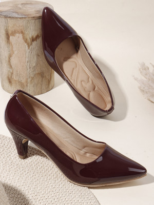 Denill Women Heels(Maroon , 3)