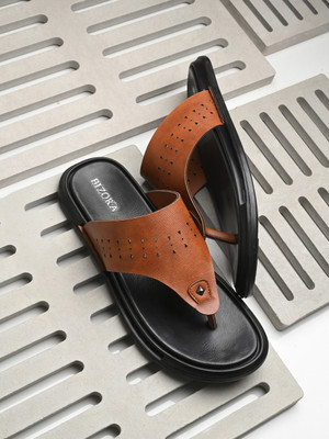 BIZORA Men Sandals(Tan , 10)