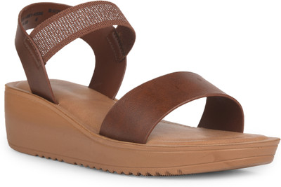 Bata Women Heels(Brown , 5)