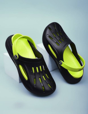 Action Plus Men Clogs(Black, Green , 8)