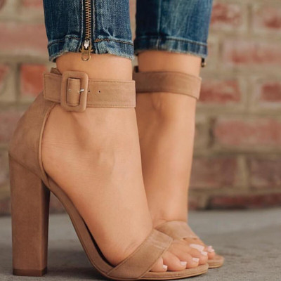 Gloglamp Women Heels(Grey , 3)