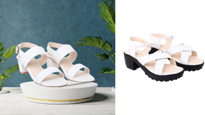 Todhwear Women Heels(White, White , 4)