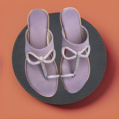 BKD FOOTWEAR Women Flats(Purple , 7)