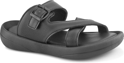 PROVOGUE Men Sandals(Black , 6)