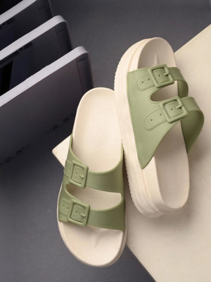 Longwalk Women Flats(Green , 8)