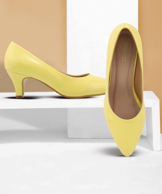 ICONICS Women Heels(Yellow , 6)