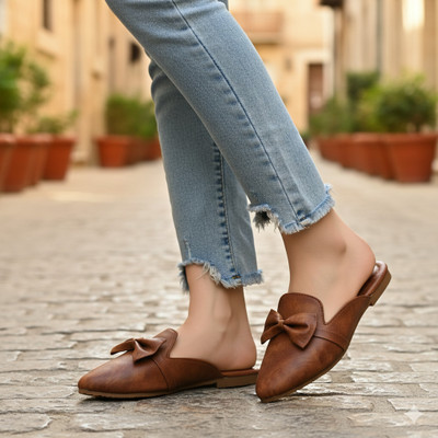 RAVIS Women Flats(Khaki , 9)