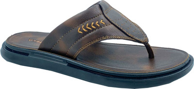 TREKIVA Premium Slippers Trendy Comfortable Flexible & Durable, Anti-Skid| TPG-3020 Men Casual(Brown , 6)