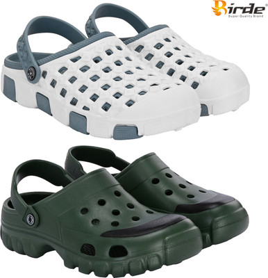 Birde Men Sandals(Grey, Olive , 9)