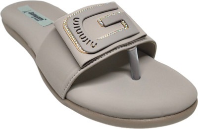 SANGAM Women Flats(Khaki , 6)