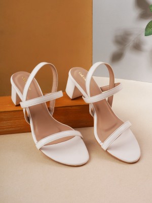 Get Glamr Women White Heels
