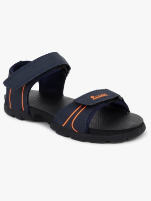 Airson Men Navy, Orange Sports Sandals