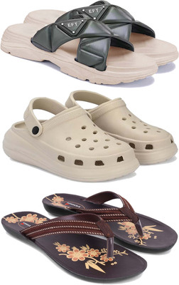 Pennen Women Flats(Brown, Beige , 8)