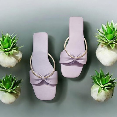 S.K.Craft Women Flats(Purple , 9)