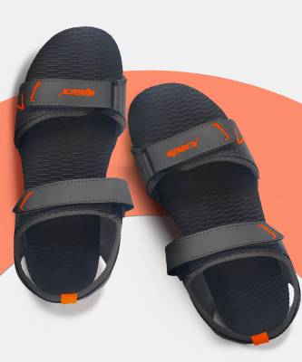 Sparx Men Grey, Orange Sandals