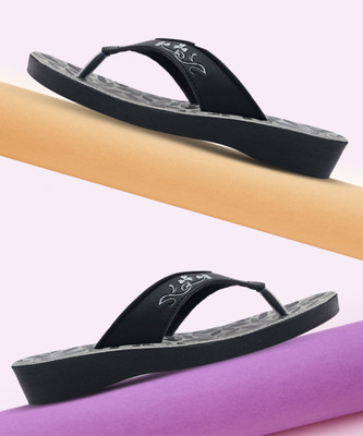 asian Women Flats(Black, Black , 4)