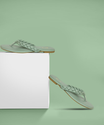 Inc.5 Women Flats(Green , 7)