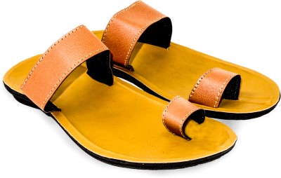 KANEGGYE Men Sandals(Tan , 6)