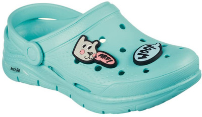 Skechers Women Clogs(Green , 7)