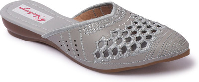 SHOKIYA Women Flats(Grey , 5)