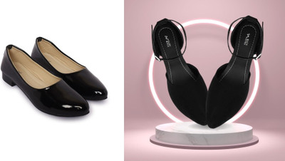 Todhwear Women Heels(Black, Black , 8)
