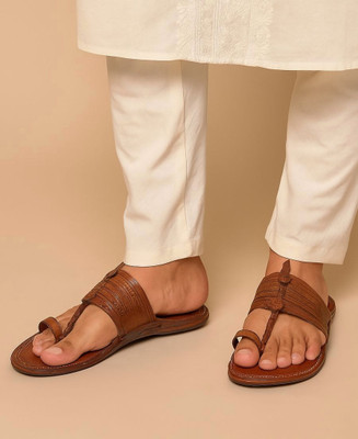 Kolhapuri Men Sandals(Brown , 6)