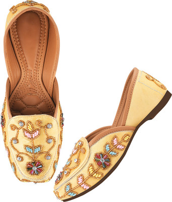 TRYME Women Bellies(Gold , 5)