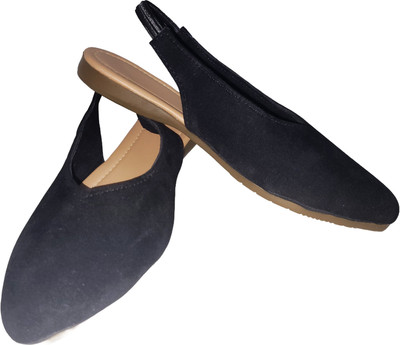 XiZUii Women Bellies(Black , 5)