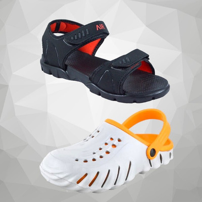 Orvax Men Clogs(Black , 8)
