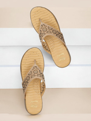 Scholl Women Flats(Beige , 4)