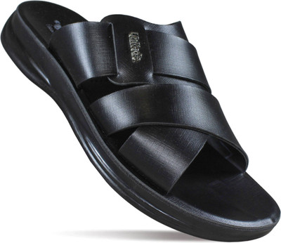 UNITEDS PU Men Sandals(Black , 5)