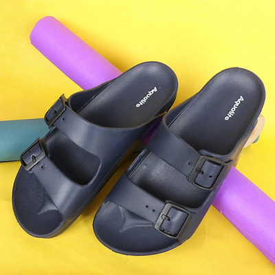 Aqualite Anti-Skid Men Flats(Black , 8)