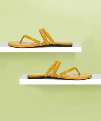 Inc.5 Women Flats(Yellow , 5)